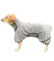 Peignoir pour chien ZooRoyal en différentes tailles avec velcro Accessoires pour chien Gris