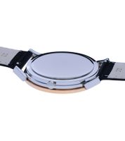 Pierre Cardin men's wristwatch with colored multi-dial analog quartz watch with leather strap 3ATM 44mm CPI.2063 black/silver/blue/rose gold