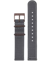 Pierre Cardin men's wristwatch, analog quartz watch with textile strap 3ATM 41mm CBV.1036 gray/brown