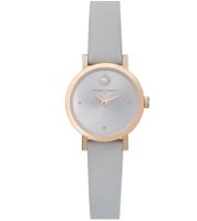Pierre Cardin ladies two-hand wristwatch dial with silver circle details analogue quartz watch with leather strap 3ATM 27mm CCM.05 silver/black/white/blue/grey/pink