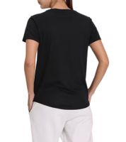 PUMA Damen leichtes T-Shirt mit PUMA-Logo Kurzarm-Shirt Rundhals-Shirt 585941 01 Schwarz/Weiß