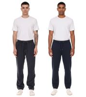 MAUI SPORTS Herren Fleece-Hose Freizeit-Jogger Homewear Oeko-Tex 100 zertifiziert 9087474 Blau oder Grau