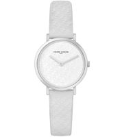 Pierre Cardin ladies' wristwatch with branded initials print, analogue quartz watch with leather strap 3ATM 31mm CBV.15 black, pink, white or beige