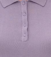 AjC Damen Tank Top modisches Polo-Shirt mit Knopfleiste Sommer-Shirt 30237620 Lila