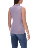 AjC Damen Tank Top modisches Polo-Shirt mit Knopfleiste Sommer-Shirt 30237620 Lila
