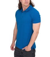 ELEVATE Calgary Herren Polo-Shirt Baumwolle Polo-Hemd Pique-Strick 200 g/m² 3808052 Blau