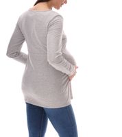 neun 9 monate Damen schlichtes Schwangerschafts-Shirt Umstands-Mode 44189220 Grau