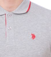U.S. POLO ASSN. Polo da uomo, camicia basica, camicia in cotone, camicia a maniche corte in vari colori