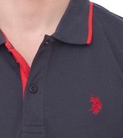U.S. POLO ASSN. Polo da uomo, camicia basica, camicia in cotone, camicia a maniche corte in vari colori