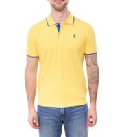 U.S. POLO ASSN. Polo da uomo, camicia basica, camicia in cotone, camicia a maniche corte in vari colori