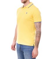U.S. POLO ASSN. Polo da uomo, camicia basica, camicia in cotone, camicia a maniche corte in vari colori