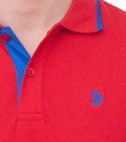 U.S. POLO ASSN. Polo da uomo, camicia basica, camicia in cotone, camicia a maniche corte in vari colori