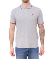 U.S. POLO ASSN. Polo da uomo, camicia basica, camicia in cotone, camicia a maniche corte in vari colori
