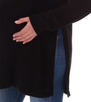 nine 9 months women's maternity sweater with large slit knitted sweater maternity fashion 46551556 black