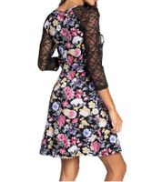 Robe d'été pour femme melrose Mini Dress avec robe de soirée élégante à imprimé floral 47780801 Noir/Coloré