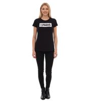 PUMA City women's cotton shirt with Praha/Prague, Paris, Vienna or Madrid lettering, short-sleeved shirt, round neck shirt 575957 white or black