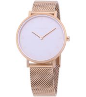 Pierre Cardin Damen Armband-Uhr schlichtes Ziffernblatt analoge Quarz-Uhr mit Edelstahl-Armband 3ATM 39mm CBV.1054 Schwarz oder Rosa