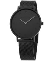 Pierre Cardin Damen Armband-Uhr schlichtes Ziffernblatt analoge Quarz-Uhr mit Edelstahl-Armband 3ATM 39mm CBV.1054 Schwarz oder Rosa