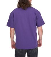 Camisa de algodón para hombre KEINE LIEBE con el escudo del club Brocken-Heart Camiseta de cuello redondo Camisa de manga corta KLTS1009 Violeta/Blanco