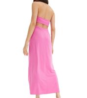 abito lungo estivo da donna con scollo all'americana e schiena stravagante maxi abito 905374 rosa