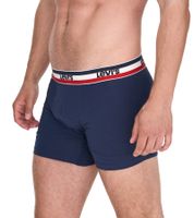 5er Sparpack LEVI`S Herren Boxershorts Baumwoll-Unterwäsche mit farblichen Akzenten am Bund 701224335 Schwarz/Grau oder Schwarz/Grau/Blau