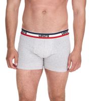 5er Sparpack LEVI`S Herren Boxershorts Baumwoll-Unterwäsche mit farblichen Akzenten am Bund 701224335 Schwarz/Grau oder Schwarz/Grau/Blau