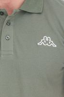 Kappa Men's Cotton Polo Shirt with Small Embroidery, Short-Sleeved Pique Knit Shirt, 303173NC A02 Green