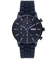 KNOX Herren Armband-Uhr analoge Quarz-Uhr mit Silikon-Armband 41mm KNOX01 Navy