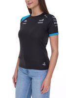 Kappa X ALPINE Formula 1 F1 Ocon Maglia sportiva o T-shirt da donna con scollo a V e tecnologia HYDRO WAY PROTECTION Maglietta da tutti i giorni Maglietta a maniche corte 351883W-351G58W Blu o Nero