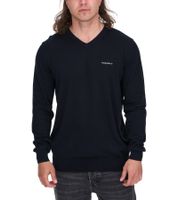 HACKETT LONDON GOLF Pull en coton à col en V et manches longues pour homme HMX500D Noir, bleu ou bleu foncé