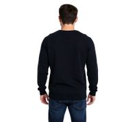HACKETT LONDON GOLF Maglione in maglia a maniche lunghe con scollo a V in cotone da uomo HMX500F Nero