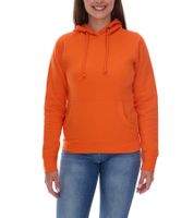 Elevate Charon Women's Hoodie, Simple Cotton Pullover with Kangaroo Pocket, Sweater 3823431 Orange