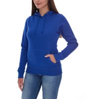 Elevate Charon Women's Hoodie, Simple Cotton Pullover with Kangaroo Pocket, Sweater 3823452 Blue
