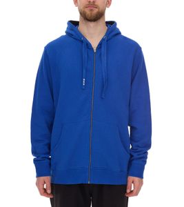 Elevate Arora Men's Hooded Sweatshirt, Plain Cotton Jacket, Pullover 3821144 Blue