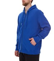 Elevate Arora Men's Hooded Sweatshirt, Plain Cotton Jacket, Pullover 3821144 Blue