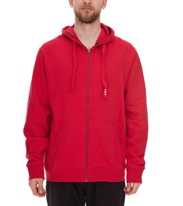 Elevate Arora Men's Hooded Sweatshirt, Plain Cotton Jacket, Pullover, 3821125 Red