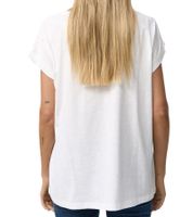 RE:COVERED X Disney Women's T-Shirt with Mickey Mouse Print, Cotton Crew Neck, MMDIS2591 Off-White