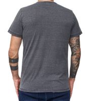 Camiseta RE:COVERED X BUDWEISER para hombre con estampado grande "King of Beers". Camiseta de manga corta para uso diario, MMABI399, gris.