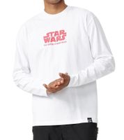 RE:COVERED X STAR WARS Camisa de manga larga para hombre El Imperio Contraataca Camisa de algodón Manga larga MMSTW2452 Blanco/Rojo