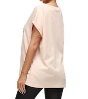 RE:COVERED X Nickelodeon Women's T-Shirt with Garfield Flower Power Print, Cotton Crew Neck, RCVCM596 Pink