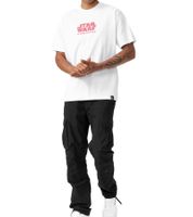 RE:COVERED X STAR WARS Men's T-Shirt with The Empire Strikes Back Poster Print, Cotton T-Shirt, Short-Sleeved Shirt, MMSTW2453 White