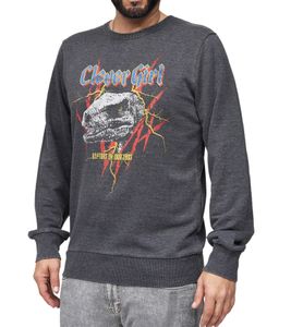 RE:COVERED X Jurassic Park Pull ras du cou pour homme avec imprimé « Raptors on Tour 1993 » Sweat-shirt à manches longues MMUNV1947 Gris foncé