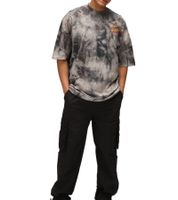 T-shirt homme RE:COVERED X CAPCOM avec imprimé Street Fighter Blanka, en coton, col rond, gris, MMDIF1880