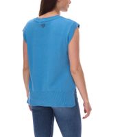 ALIFE AND KICKIN AudraAK Damen Strick-Pullunder mit V-Ausschnitt Sommer-Shirt Blau oder Grün
