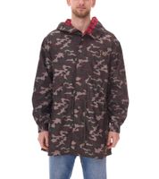 Cavallo de Ferro Men's Camouflage Parka, Autumn Jacket with Hood, Transition Jacket, CSJA002, Green or Black