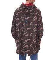Cavallo de Ferro Men's Camouflage Parka, Autumn Jacket with Hood, Transition Jacket, CSJA002, Green or Black