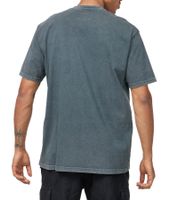 RE:COVERED X Disney Herren T-Shirt mit Mickey Mouse Print Baumwoll-Shirt im Batik Look Rundhals-Shirt Dunkelblau, Blau Batik oder Grau