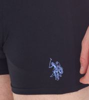 Lot de 2 U.S. POLO ASSN. Boxer homme en coton respirant 011601_US16133_02 999 Noir/Bleu clair