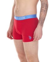 Lot de 2 U.S. POLO ASSN. Boxer homme en coton respirant 011601_US16133_02 999 Noir/Bleu clair