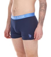 Lot de 2 U.S. POLO ASSN. Boxer homme en coton respirant 011601_US16133_02 999 Noir/Bleu clair